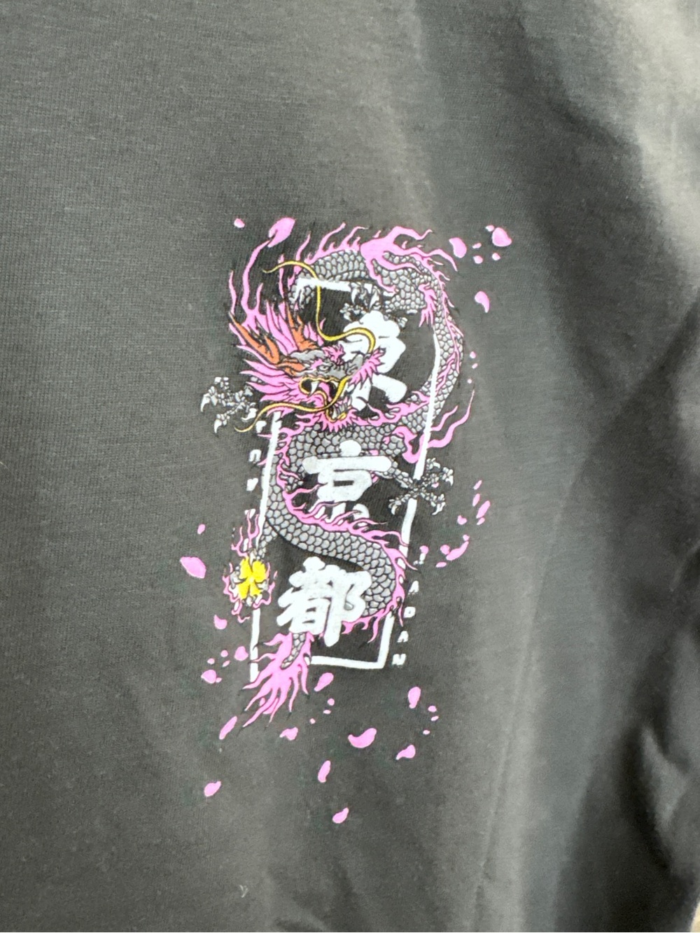 Fresh Laundry Pink and Gray Dragon T-Shirt - Picture 3 of 8